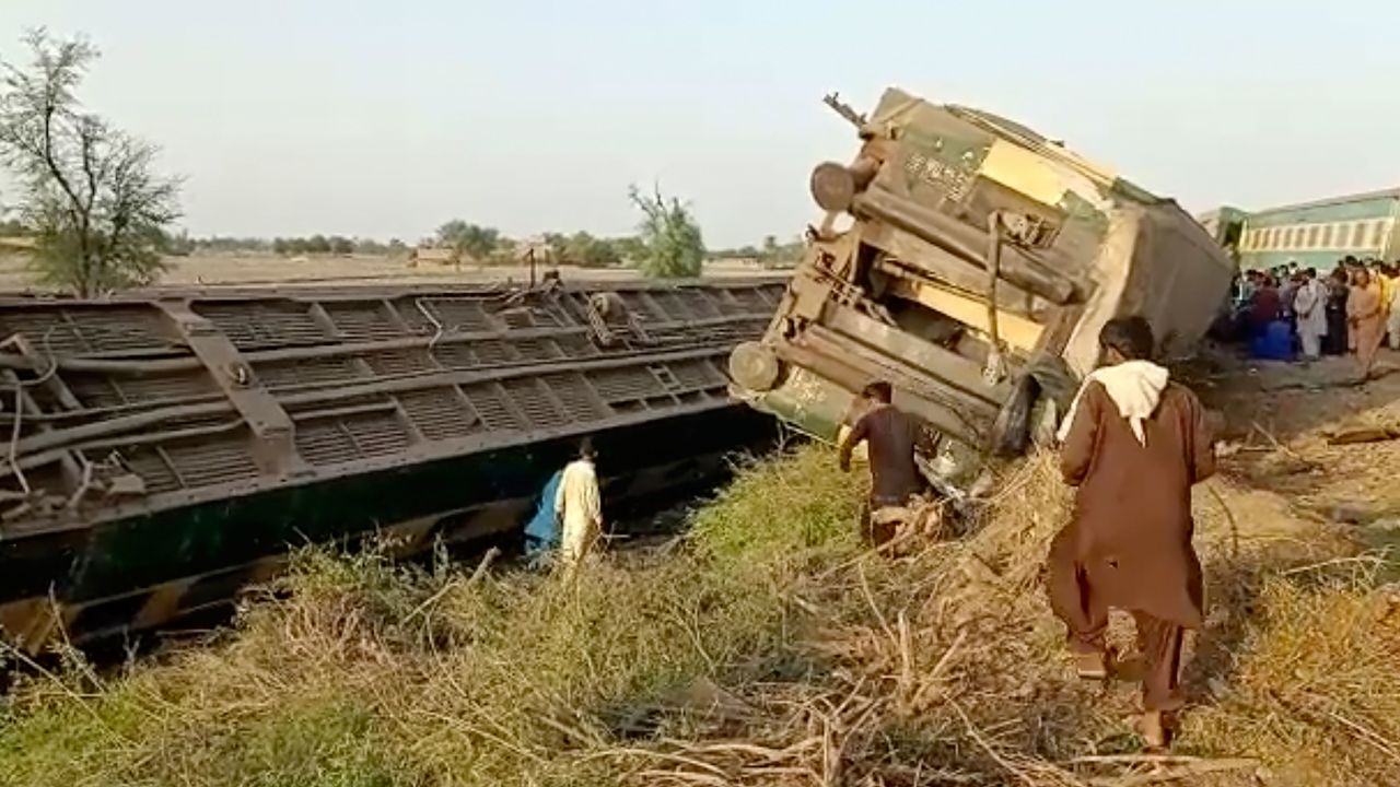 The site of the crash on Monday.