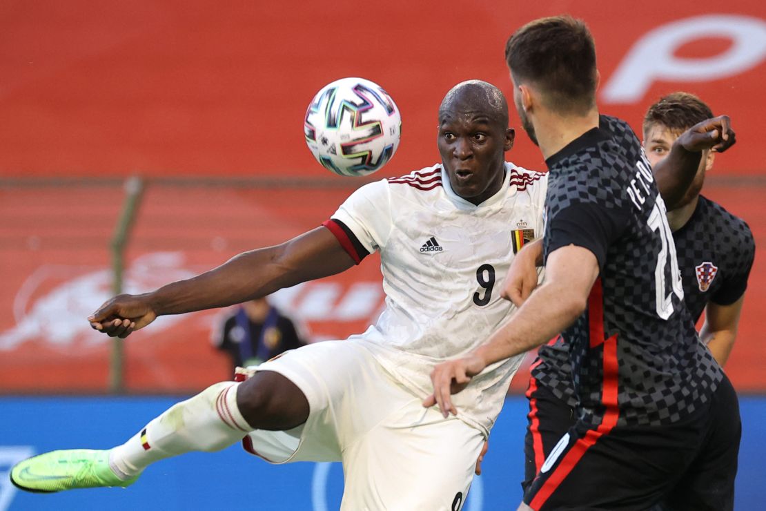 Lukaku scores in Belgium's 1-0 victory over Croatia last Sunday. 