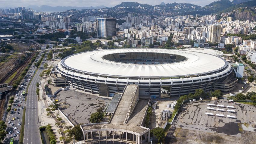 RIO DE JANEIRO, BRAZIL - JUNE 01: An aerial view of the Maracana Stadium on June 01, 2021 in Rio de Janeiro, Brazil. CONMEBOL announced on Monday May 31 that Brazil will host the next Copa America, initially scheduled to be played in Colombia and Argentina. Due to an ongoing social crisis, Colombia was removed as co-host earlier this month and Argentina was pulled out at the last minute as the country faces a surge in COVID-19 cases. (Photo by Buda Mendes/Getty Images)