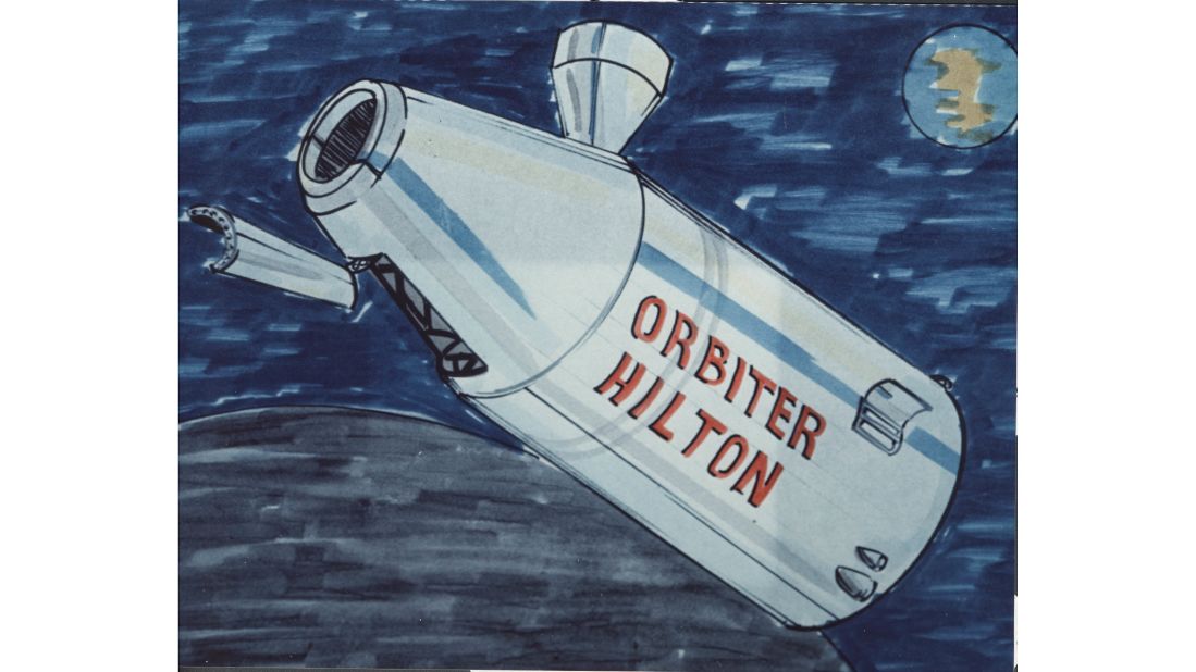 <strong>En route: </strong>The Orbiter Hilton was a capsule capable of accommodating up to 24 guests as a stopover on the way to the moon.