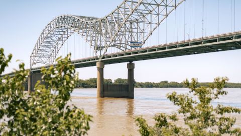 Interstate 40 Hernando DeSoto Bridge in Memphis, Tennessee, in May 2021. 