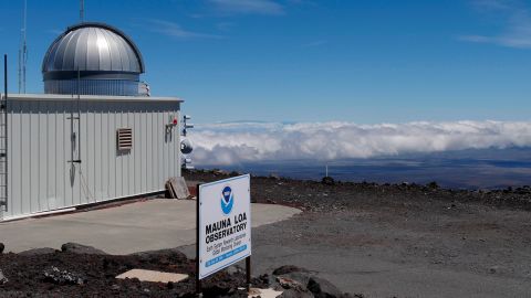 A 2019 photo by National Oceanic and Atmospheric Administration of the Mauna Loa Atmospheric Baseline Observatory in Hawaii.