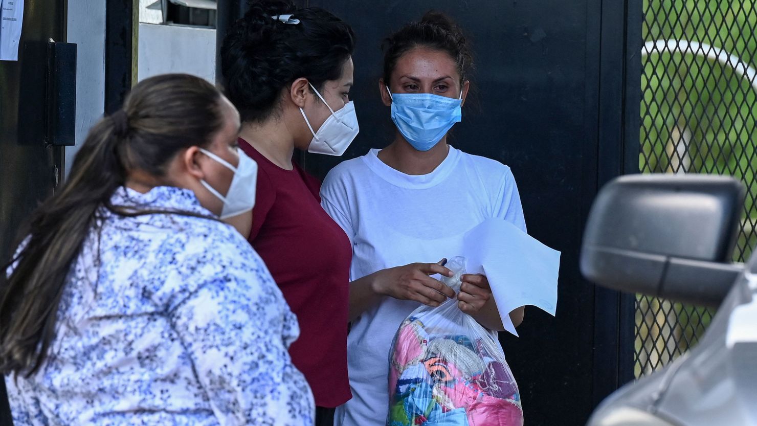 Sara Rogel, pictured after her release on Monday. 