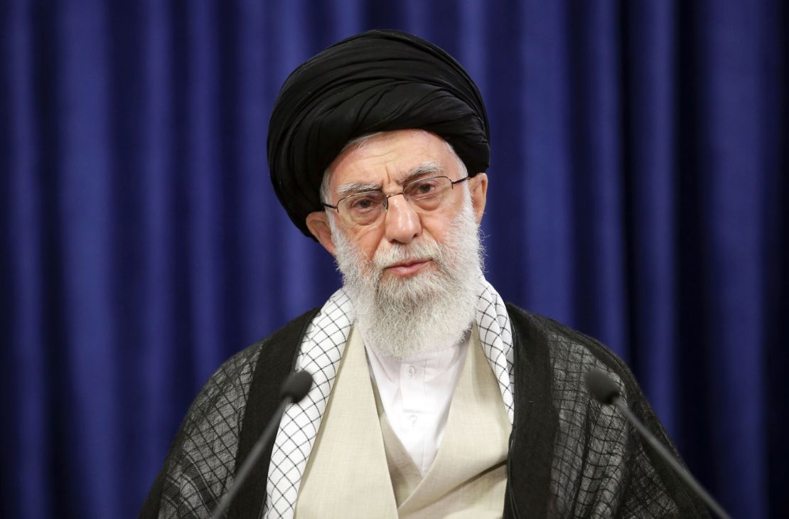 Iranian Supreme Leader Ayatollah Ali Khamanei speaks in Tehran on June 4.