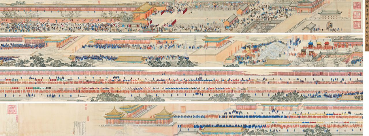 The detailed handscroll is 61 feet long.