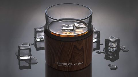 Asobu Insulated Whiskey Glass and Stainless Steel Sleeve