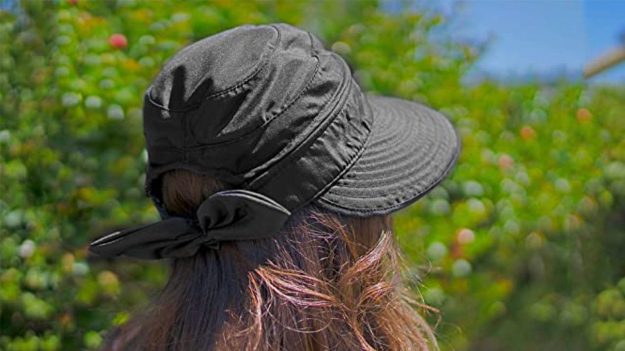UPF 50+ Cotton Linen Packable Bucket Sun Hats for Women Wide Brim