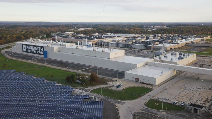 The Lordstown Motors factory where GM once operated, in Lordstown, Ohio on October 16, 2020. The old GM factory has been acquired by Lordstown Motors, an electric truck startup that wants to build a full-size pickup called Endurance.