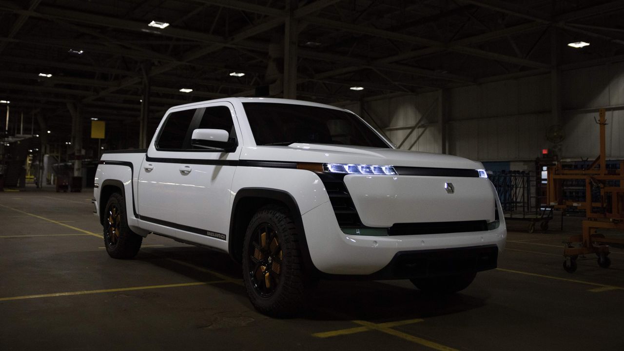 Lordstown Motors unveils its new electric pickup truck Endurance in Lordstown, Ohio, on October 15, 2020. 