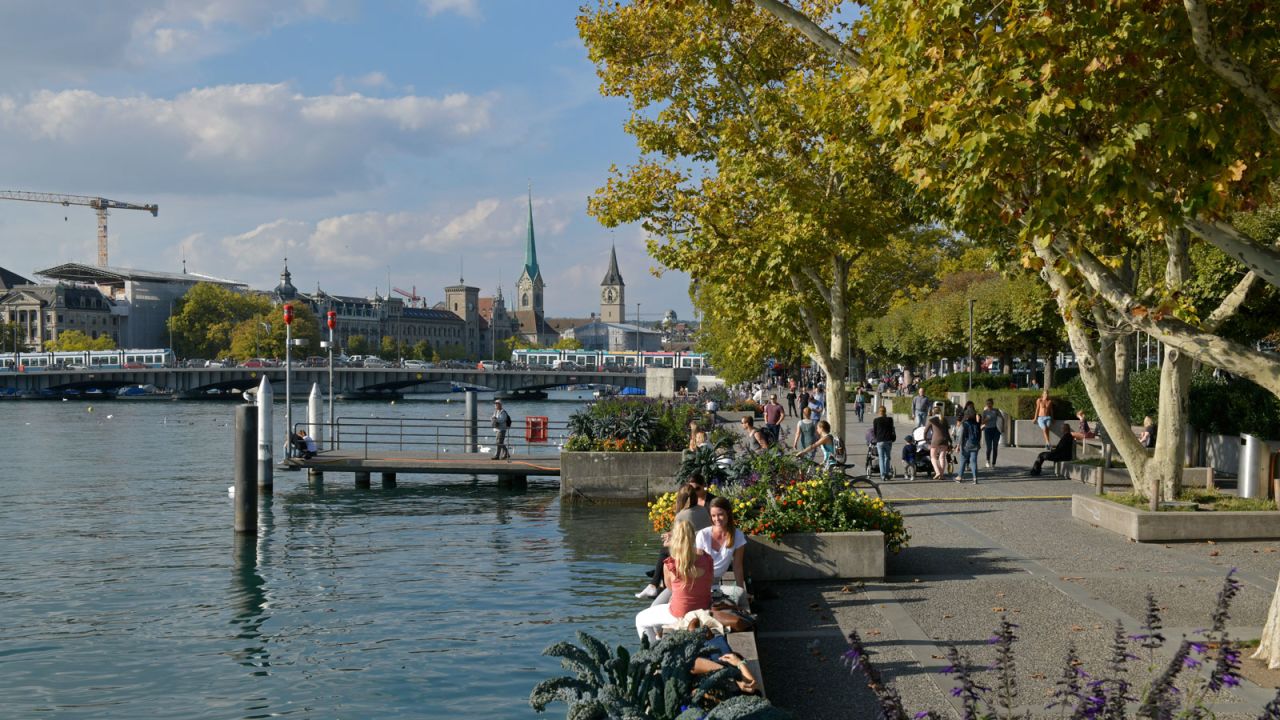 <strong>7. Zurich, Switzerland:</strong> This Swiss city has climbed from 11th to seventh place on the list of the most livable cities in the world.