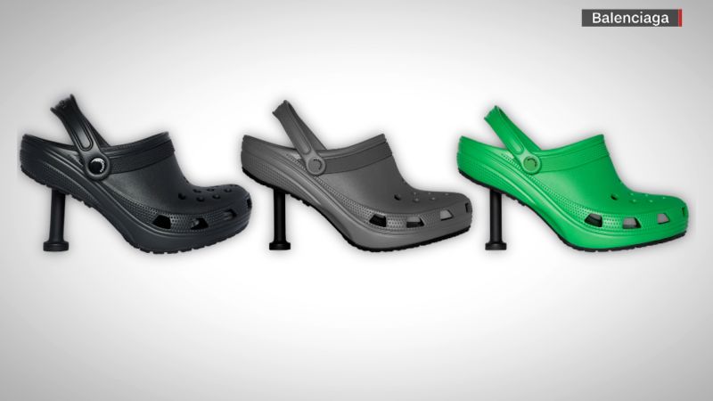 Balenciaga stiletto crocs on sale