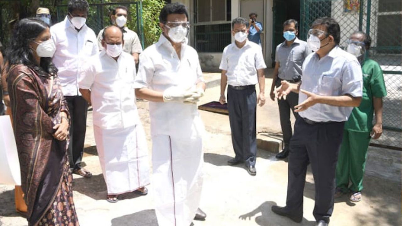Tamil Nadu Chief Minister M. K. Stalin at the Arignar Anna Zoological Park in Chennai, India, on June 6.