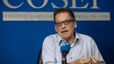Nicaraguan businessman José Adan Aguerri pictured during an interview with Agence France-Presse in Managua on June 2, 2020.