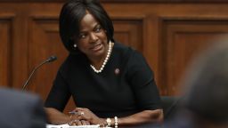 House Homeland Security Committee member Rep. Val Demings (D-FL) questions witnesses during a hearing on 'worldwide threats to the homeland' in the Rayburn House Office Building on Capitol Hill September 17, 2020 in Washington, DC. 