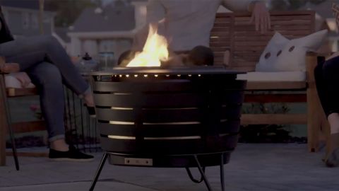 Tiki Brand 25-Inch Stainless Steel Low-Smoke Fire Pit