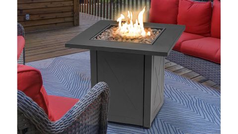 Carren Steel Propane Gas Fire Pit Table