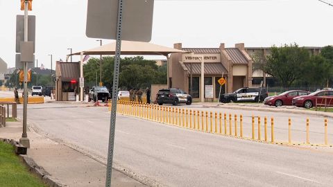 The base tweeted that the incident took place outside one of the gates.