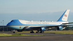 US President Joe Biden and First Lady Jill Biden arrive on Air Force One at RAF Mildenhall in Suffolk, ahead of the G7 summit in Cornwall on June 9, 2021 in Mildenhall, England. On June 11, Prime Minister Boris Johnson will host the Group of Seven leaders at a three-day summit in Cornwall, as the wealthiest nations look to chart a course for recovery from the global pandemic. (Photo by Joe Giddens - WPA Pool/Getty Images)