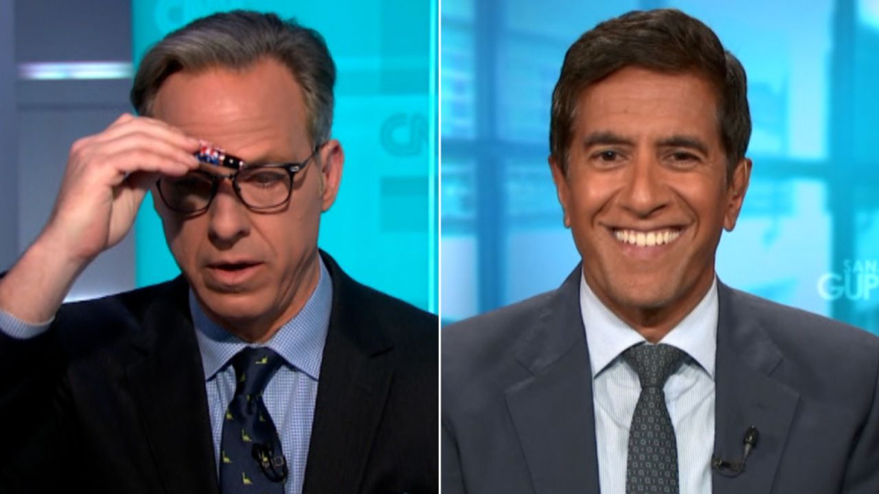 Jake Tapper Sanjay Gupta vaccine conspiracy reaction