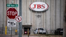 GREELEY, CO - JUNE 01: A JBS Processing Plant stands dormant after halting operations on June 1, 2021 in Greeley, Colorado. JBS facilities around the globe were impacted by a ransomware attack, forcing many of their facilities to shut down. (Photo by Chet Strange/Getty Images)