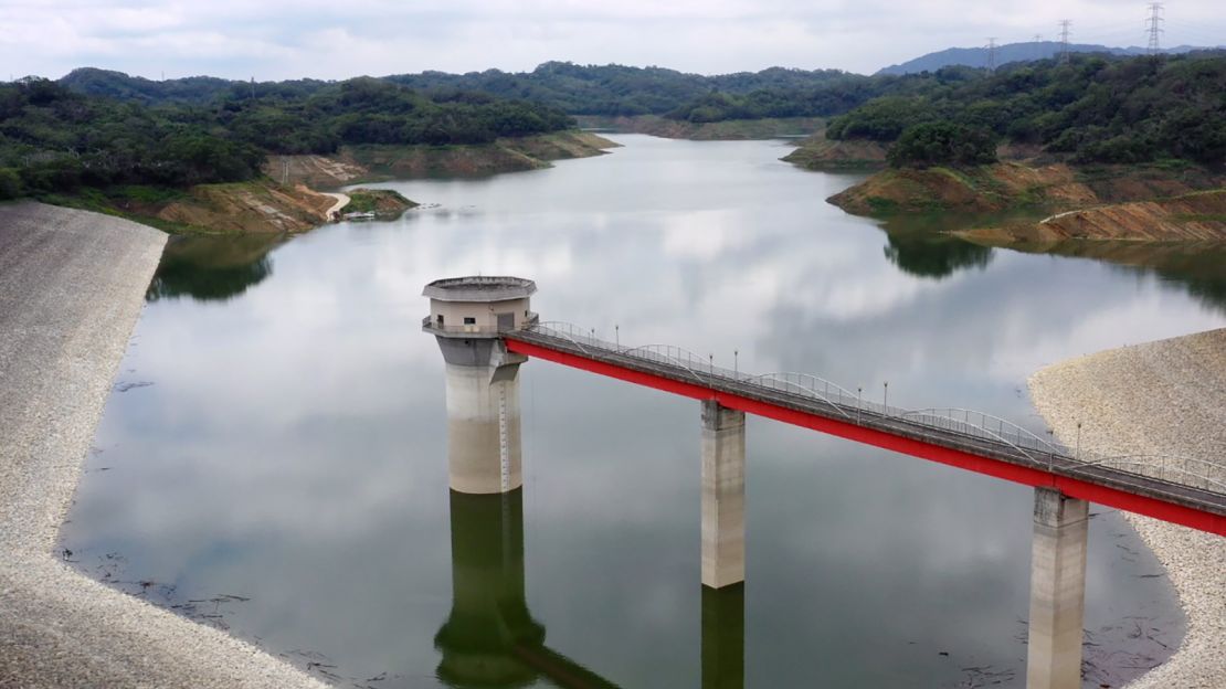 The Second Baoshan Reservoir in northern Taiwan, which supplies water to TSMC and other chips manufacturers at Hsinchu Science Park, only has about 30% of its normal water storage even after the monsoon season began in May.