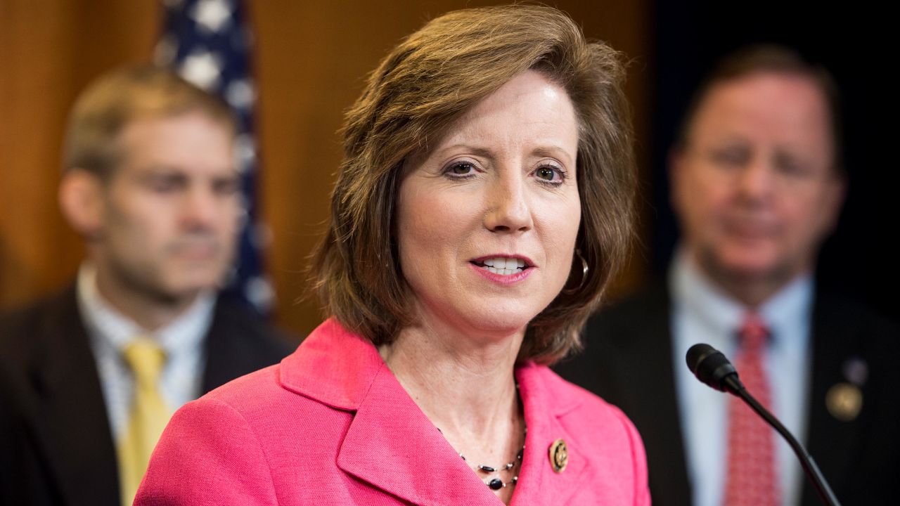 Rep. Vicky Hartzler of Missouri speaks during the Republican Study Committee news conference to "call on the House and Senate to support the First Amendment Defense Act" in 2015.
