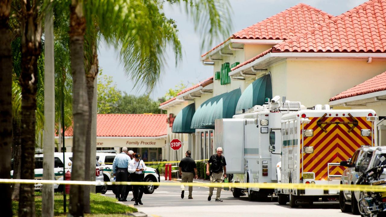Two people and a gunman are dead after a shooting at a Publix in Royal Palm Beach, Florida, on Thursday, June 10, 2021. 