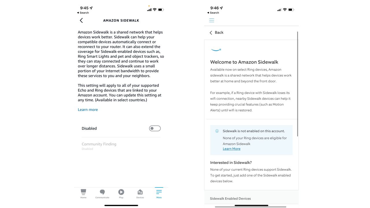 amazon sidewalk opt out screenshot