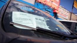 A price tag is displayed on the window shield of a used car at Hamilton Avenue Auto Sales, a used car dealership in the Brooklyn borough of New York, the United States, on May 12, 2021. U.S. consumer prices rose 0.8 percent in April, with a 12-month increase of 4.2 percent, the U.S. Labor Department reported Wednesday. This marked the largest 12-month growth since a 4.9-percent increase for the period ending September 2008, according to the report.