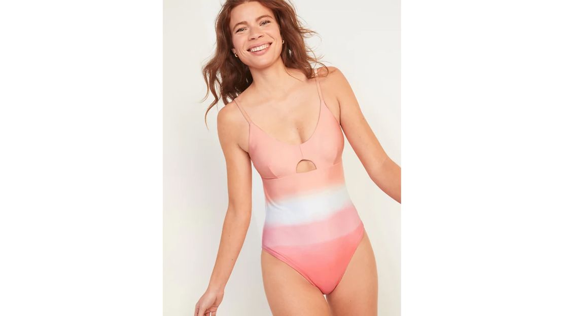 One-Piece Keyhole Swimsuit