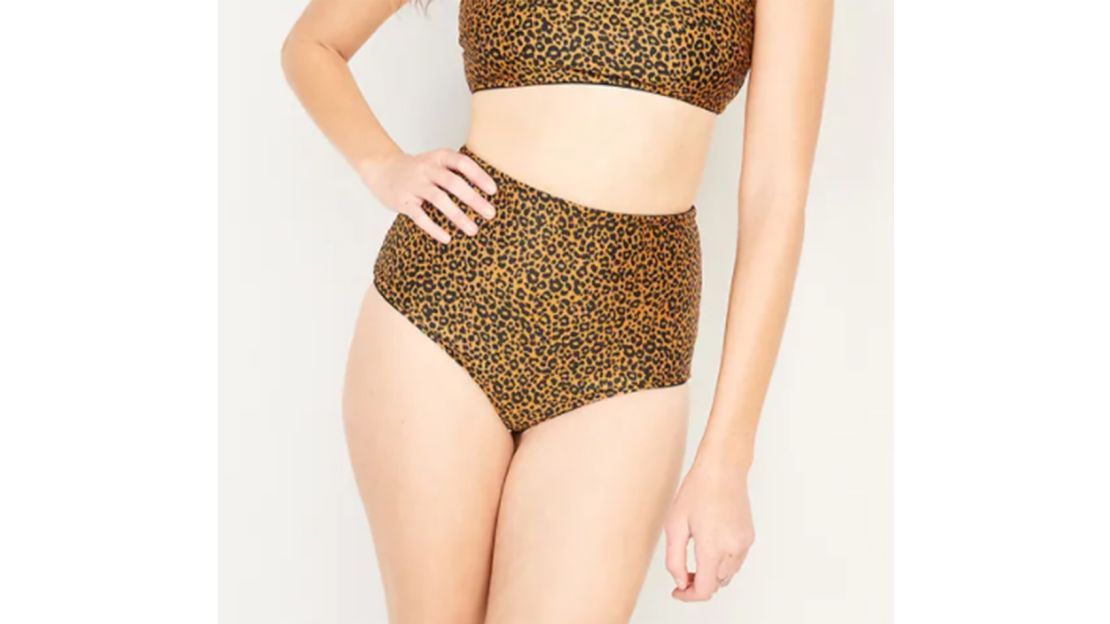 High-Waisted Reversible Boyshort Swim Bottoms 