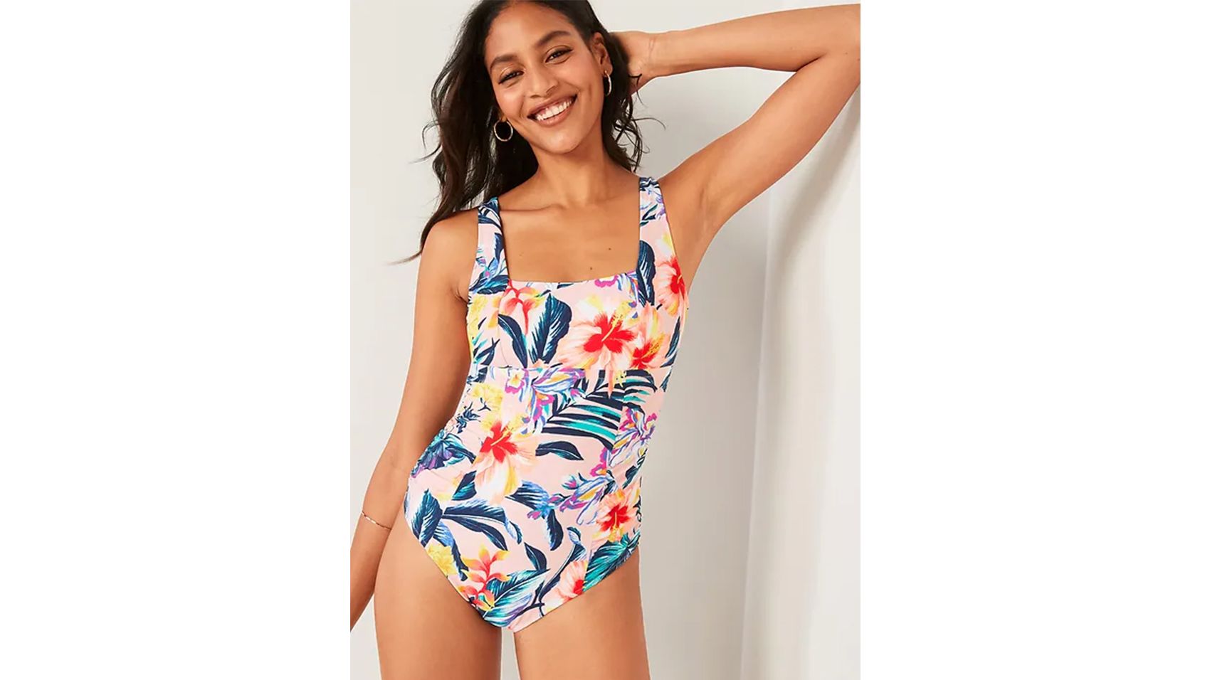 High Leg Deep V Buckle Belted One Piece Swimsuit – Rose Swimsuits