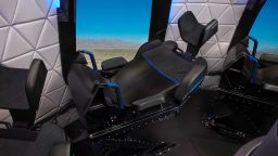 Seats in the New Shepard crew capsule.