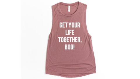 FitPink Get Your Life Together Boo Tank
