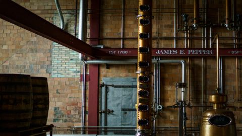 The James E. Pepper Distillery has been affected by the rise in prices of steel and lumber.