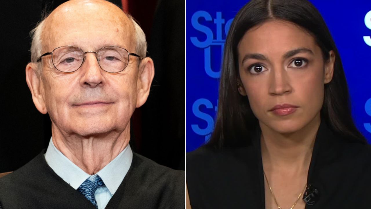 Alexandria Ocasio-Cortez Stephen Breyer split for video