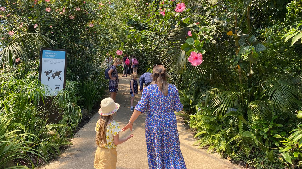 Visitors at the Mediterranean biome on Saturday, June 12. G7 leaders had their dinner reception under the same dome the night before.