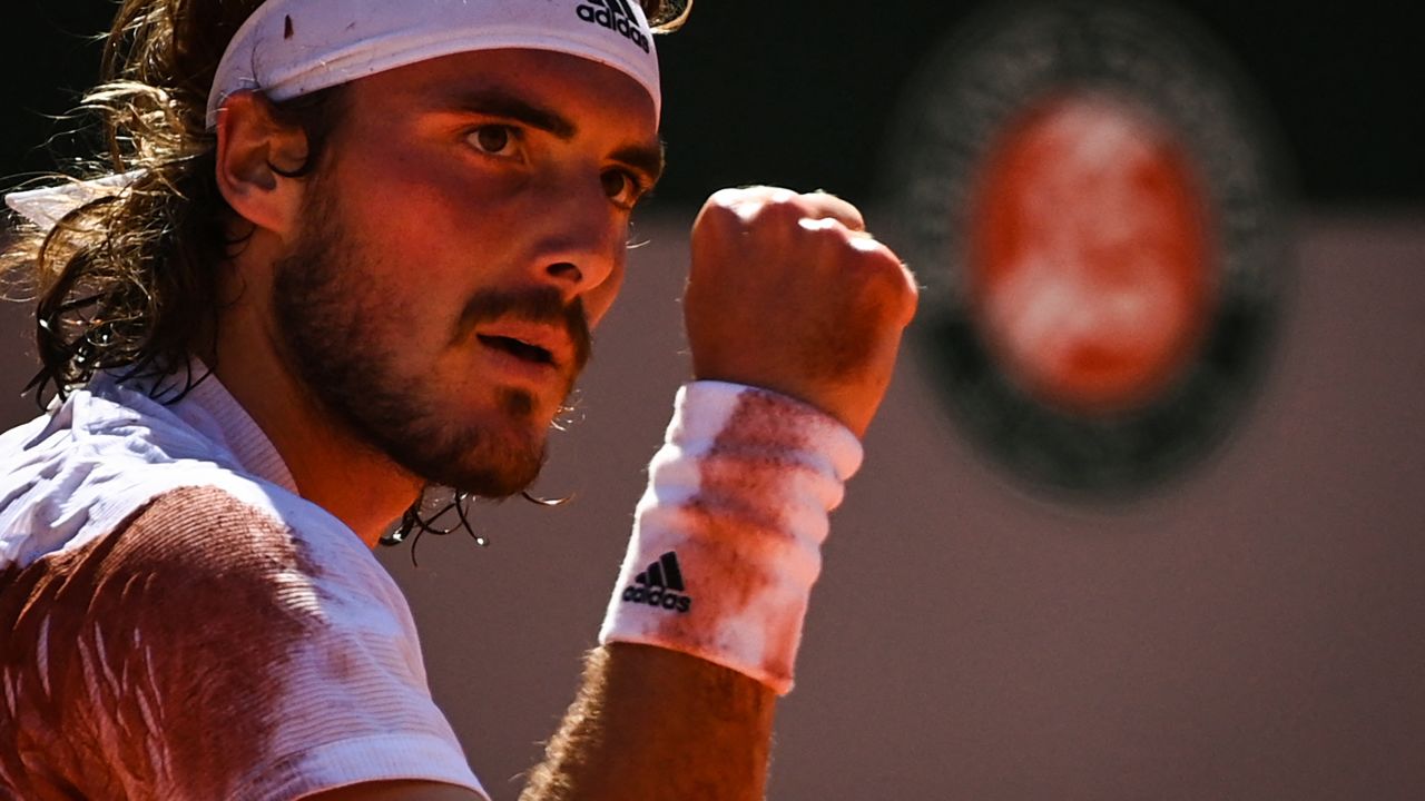 Stefanos Tsitsipas stunned Novak Djokovic to take the first set.