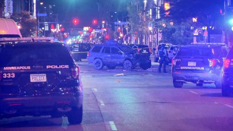 An adult female has died as a result of injuries she sustained after a car drove through a crowd of protesters in the Uptown area of Minneapolis early Monday morning, according to a news release from the Minneapolis Police Department.