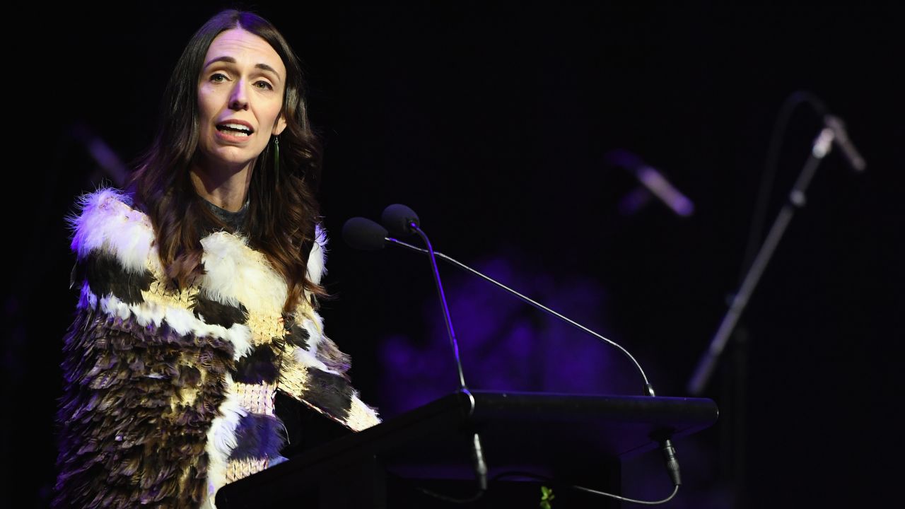 New Zealand Prime Minister Jacinda Ardern, seen here during the National Remembrance Service at Christchurch Arena on March 13, 2021, has distanced herself from an upcoming film that dramatizes her response to the 2019 shootings at two Christchurch mosques. 