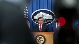 John Demers, assistant U.S. attorney general for national security, speaks during a news conference at the Department of Justice in Washington, DC in October 2020.
