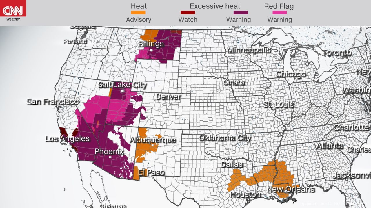 heat and fire warnings