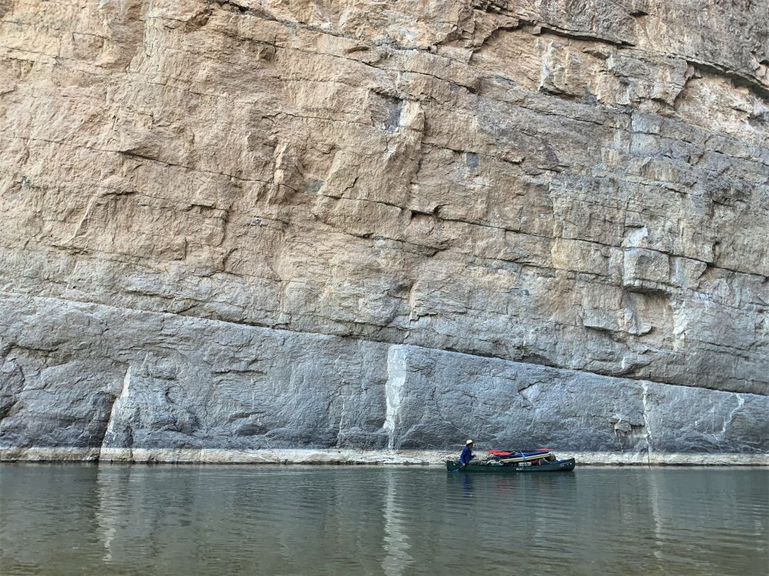 Santa Elena Canyon's walls tower around 1,500 feet on both sides of the Rio Grande River.