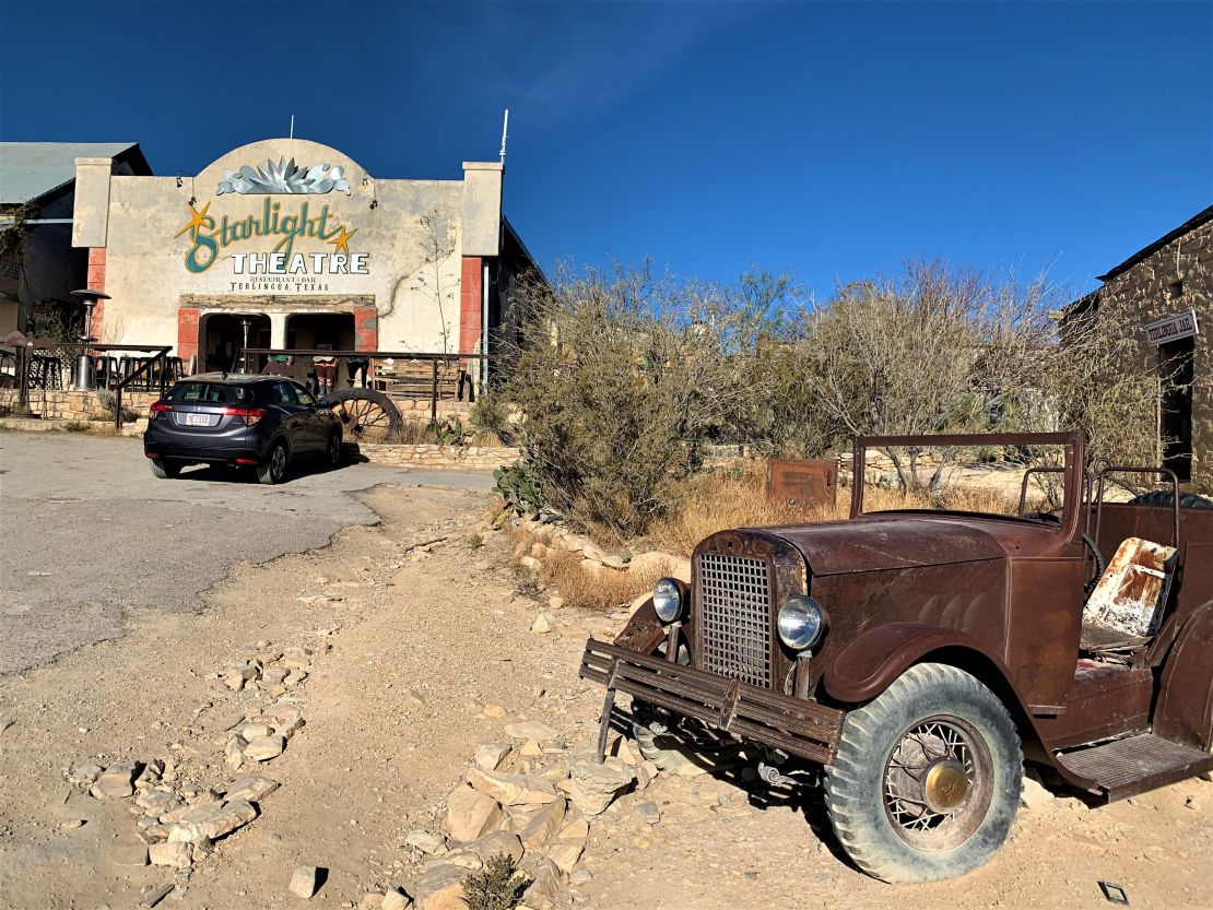 Starlight Theatre in Terlingua ghost town is a restaurant and saloon with live music.