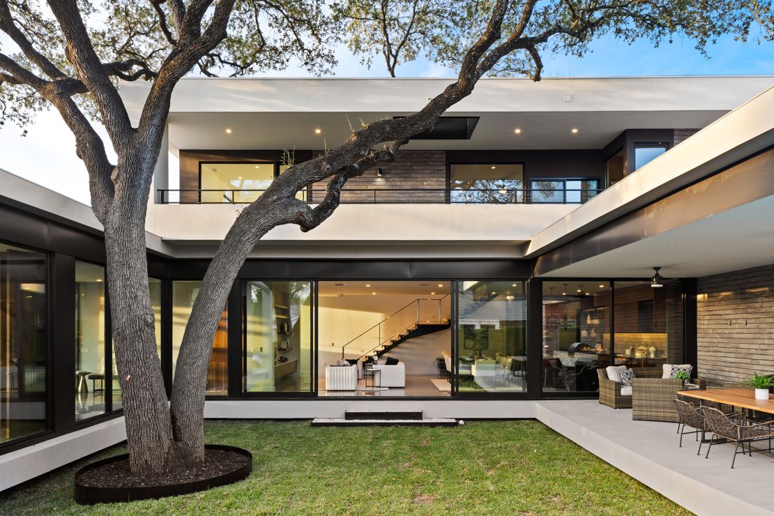 This new construction home in Austin was listed by Thomas Brown's firm and sold for $560,000 over the list price.
