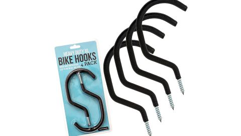 Hangers for storing bicycles on ceilings and walls