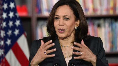 US Vice President Kamala Harris speaks during a visit to the early childhood education center, CentroNía, in Washington, DC, on June 11, 2021. 