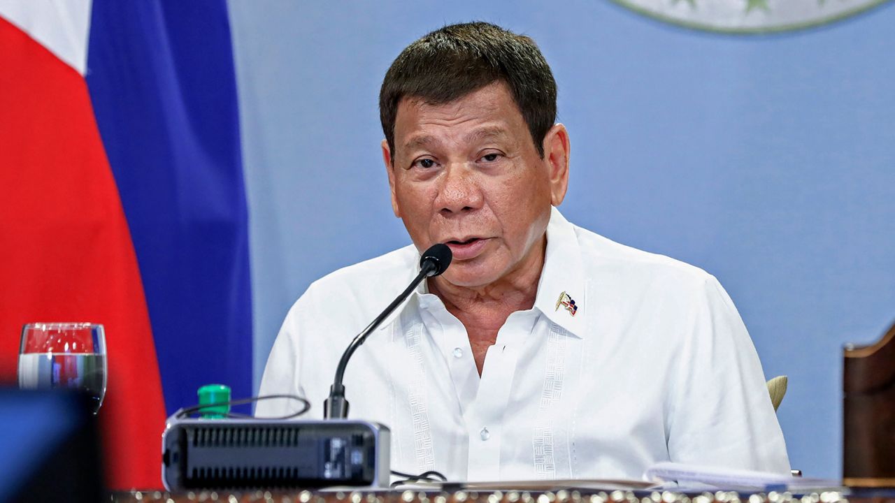 Philippine President Rodrigo Duterte at the Malacanang Presidential Palace in Manila, Philippines, on May 31.