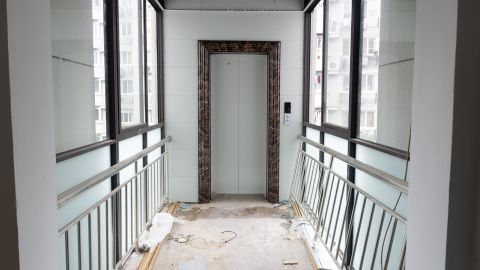 The Chinese government offers incentives to retrofit old apartment blocks.