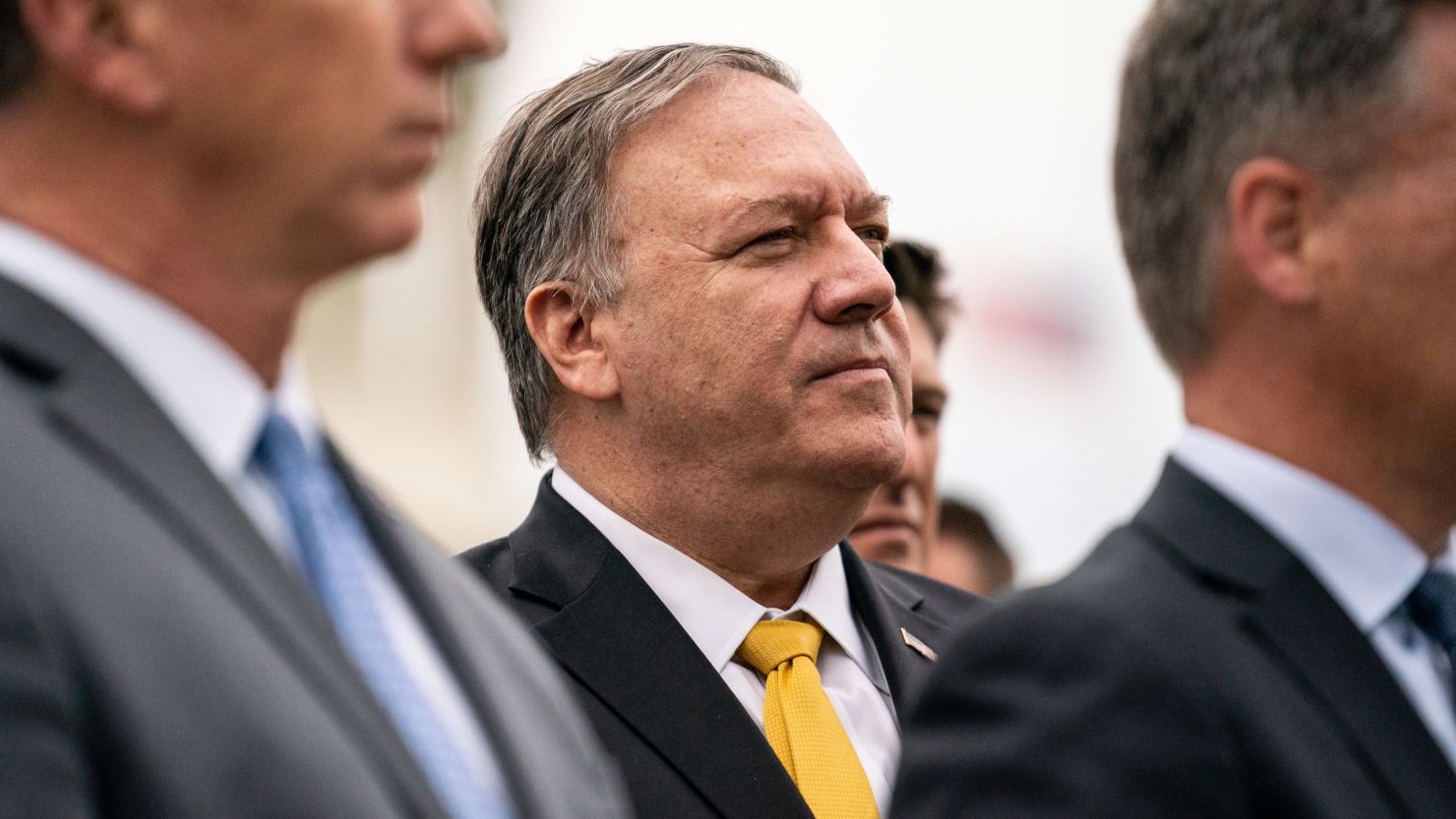 Mandatory Credit: Photo by Kent Nishimura/Los Angeles Times/Shutterstock (11870134a)
Former Secretary of State Mike Pompeo, attends a Republican Study Committee news conference on Capitol Hill on Wednesday, April 21, 2021 in Washington, DC. (Kent Nishimura / Los Angeles Times)
Republican Study Committee News Conference on Capitol Hill, Capitol Hill, Washington, Dc, United States - 21 Apr 2021